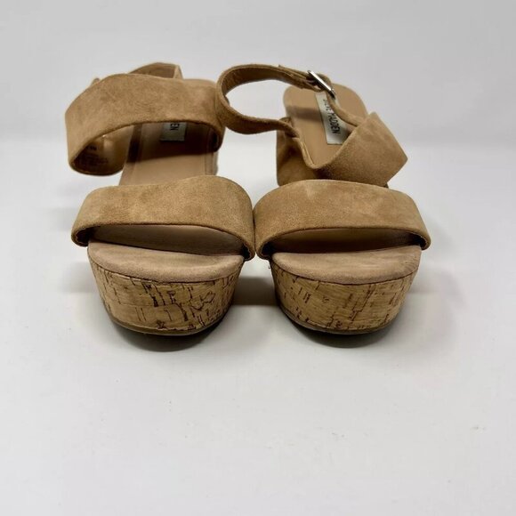 Steve Madden Hoda Woman's Brown Platform Wedge Slingback Sandal Size 8.5 M - Picture 6 of 9